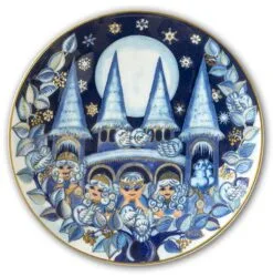 2003 The Snow Fairies' Christmas Plate, The Snow Fairies' Castle, Bing & Grondahl