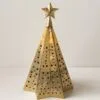 Christmas Tree In Gold Finish 44 Cm, Small