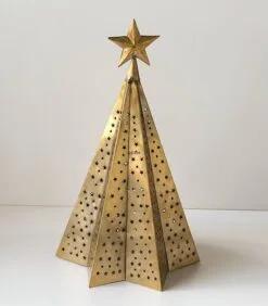 Christmas Tree In Gold Finish 56 Cm, Large