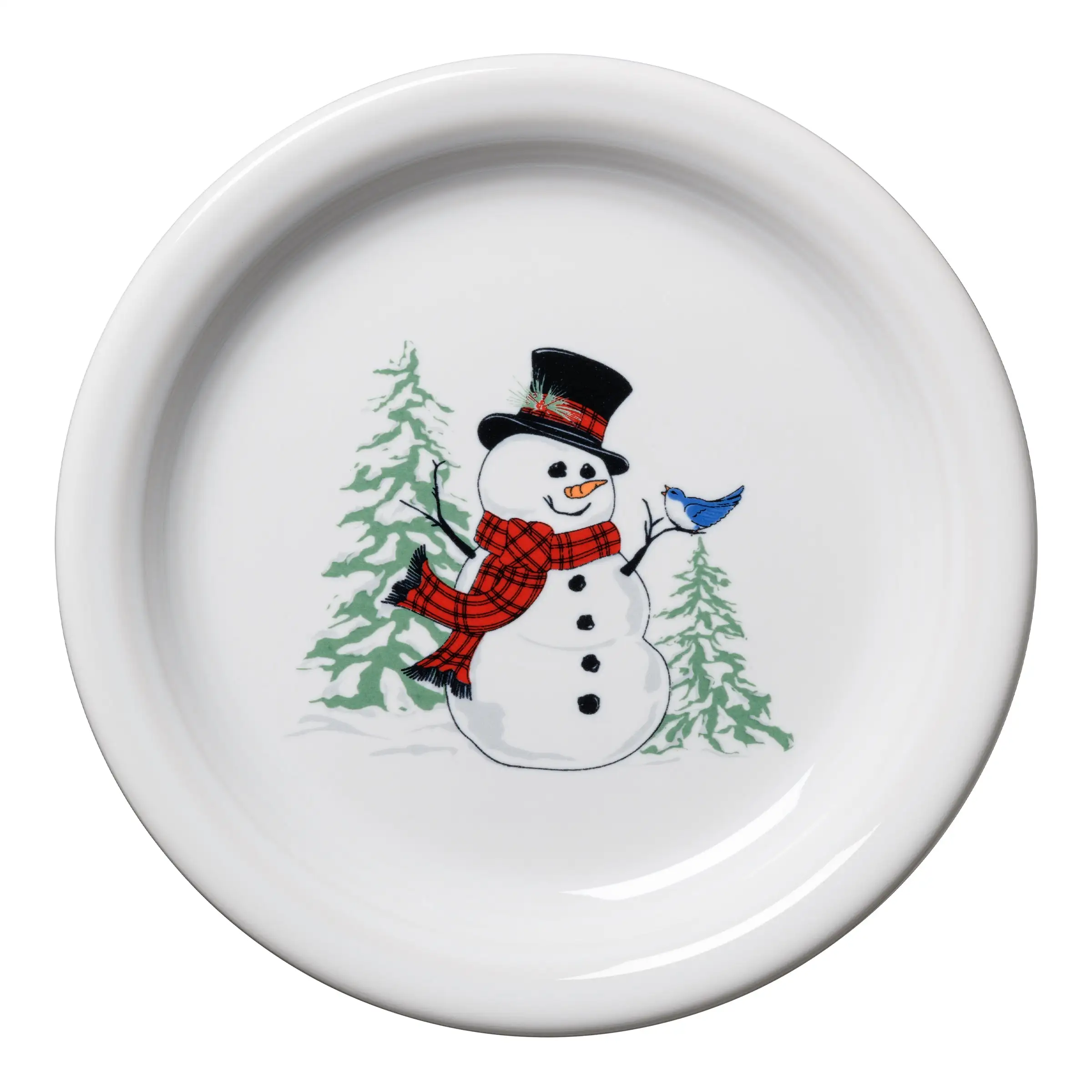 Fiesta Snowman Appetizer Plate 1 Fiesta Snowman Appetizer Plate
