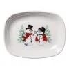 Fiesta Snowman And Snowlady Rectangular Platter