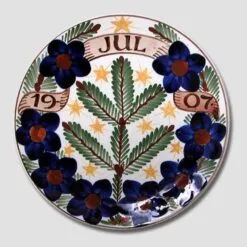 1907 Christmas Plate Aluminia Small