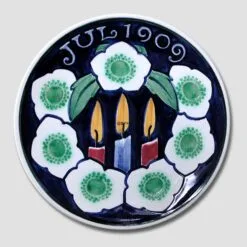 1909 Christmas Plate Aluminia Small