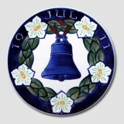 1911 Christmas Plate Aluminia Small