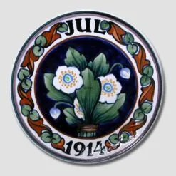 1914 Christmas Plate Aluminia Small