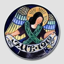 1919 Christmas Plate Aluminia Small