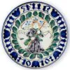1919 Christmas Plate Aluminia Large