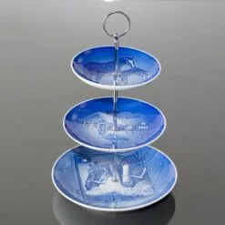 1895-1975 Bing & Grondahl 5-years Christmas Jubilee Plate -Fiesta Shop BJ1975 b