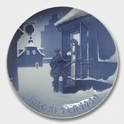 Delivering Christmas Letters 1940, Bing & Grondahl Christmas Plate