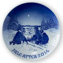Sledging In The Snow 2014, Bing & Grondahl Christmas Plate