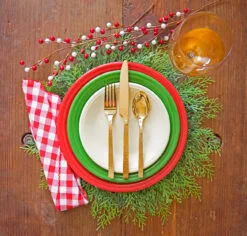 Fiesta Salad Plate -Fiesta Shop Christmas Setting2