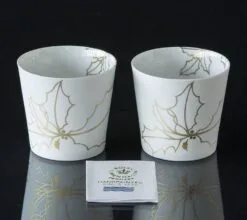 Christmas Holly, Candleholders, 2 Pcs., Royal Copenhagen