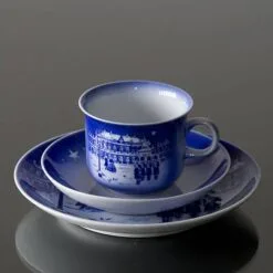 1997 Desiree Svend Jensen Hans Christian Andersen Christmas Cup With Saucer -Fiesta Shop DK1997 b