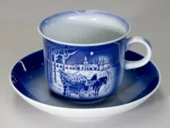 1998 Desiree Svend Jensen Hans Christian Andersen Christmas Cup With Saucer -Fiesta Shop DK1998 d