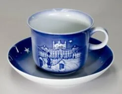 2001 Desiree Svend Jensen Hans Christian Andersen Christmas Cup With Saucer -Fiesta Shop DK2001 d