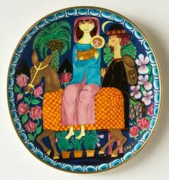 1981 Gustavsberg Art Christmas Plate, The Flight To Egypt