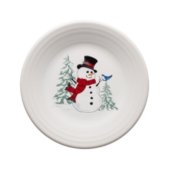 Fiesta Snowman Luncheon Plate