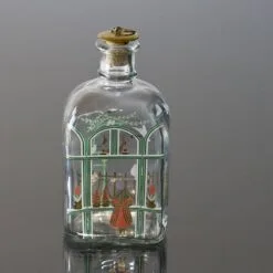 Holmegaard Christmas Bottle 1987, Capacity 65 Cl.