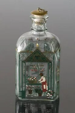 Holmegaard Christmas Bottle 1999, Capacity 65 Cl.