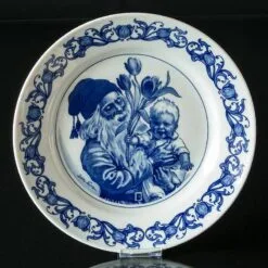 1974 Jenny Nystrom Christmas Plate, Grand Papa With Child