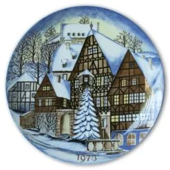 KPM Krister Christmas Plate 1973 Weihnachtliches Miltenberg