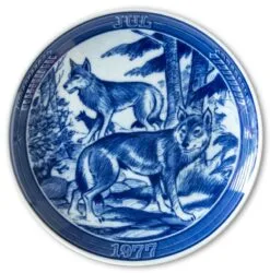 1977 Ravn Christmas Plate In The Series "Swedish Christmas", Fox