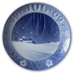 Snow Landscape 1909, Royal Copenhagen Christmas Plate