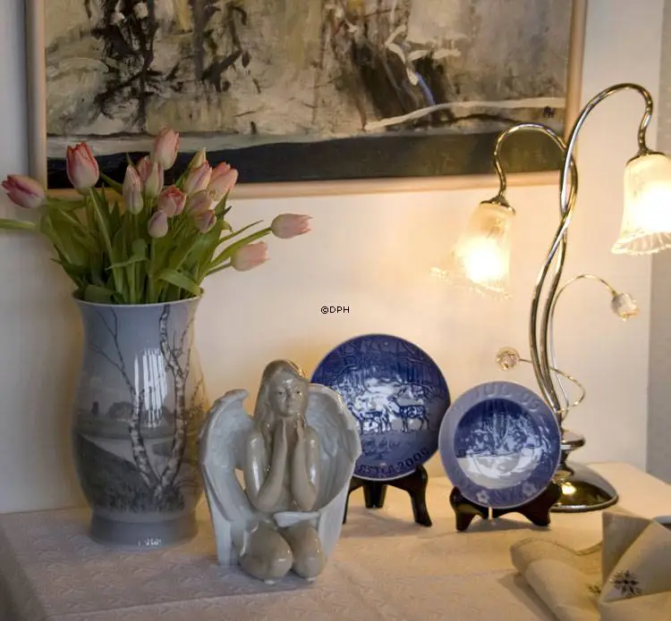 Snow Landscape 1909, Royal Copenhagen Christmas Plate 2 Snow Landscape 1909, Royal Copenhagen Christmas Plate - Image 2