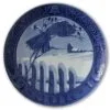 Wooden Fence With Sheaf Of Corn 1911, Royal Copenhagen Christmas Plate