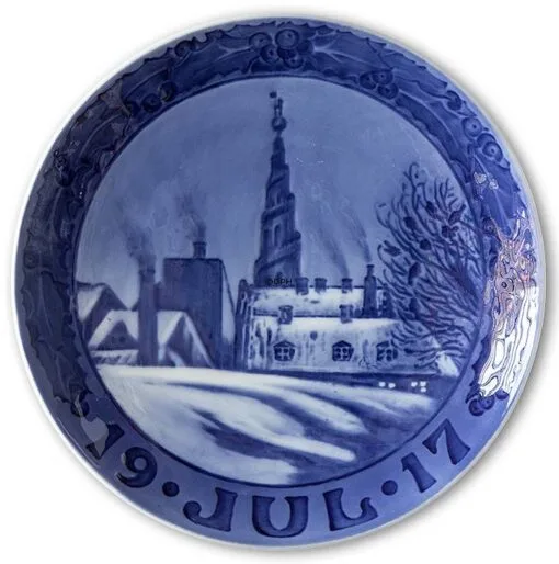 The Church Of Our Saviour 1917, Royal Copenhagen Christmas Plate -Fiesta Shop RX1917