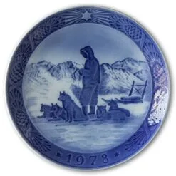 Greenlandic Scenery 1978, Royal Copenhagen Christmas Plate