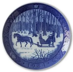 Jingle Bells 1984, Royal Copenhagen Christmas Plate
