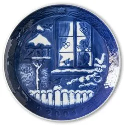 Watching The Birds 2001, Royal Copenhagen Christmas Plate