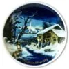 1974 Tettau Traditional Christmas Plate With German Text (Weihnachten)