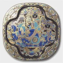 Rosenthal Bjorn Wiinblad Christmas Plate In Crystal 1978 The Three Magi