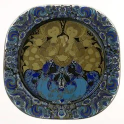 Rosenthal Bjorn Wiinblad Christmas Plate In Crystal 1980