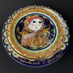 Rosenthal Bjorn Wiinblad Christmas Plate 1978 Angel With Harp -Fiesta Shop WX1978 c