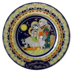 Rosenthal Bjorn Wiinblad Christmas Plate 1979 The Flight To Egypt