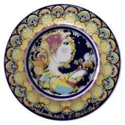 Rosenthal Bjorn Wiinblad Christmas Plate 1980 Angel With Bells