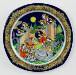 Rosenthal Bjorn Wiinblad Christmas Plate 1987 (Christmas Carols)