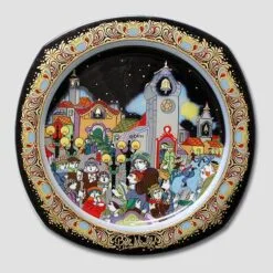 Rosenthal Bjorn Wiinblad Christmas Plate 1988 (Christmas Carols)