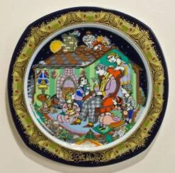 Rosenthal Bjorn Wiinblad Christmas Plate 1992 (Christmas Carols)