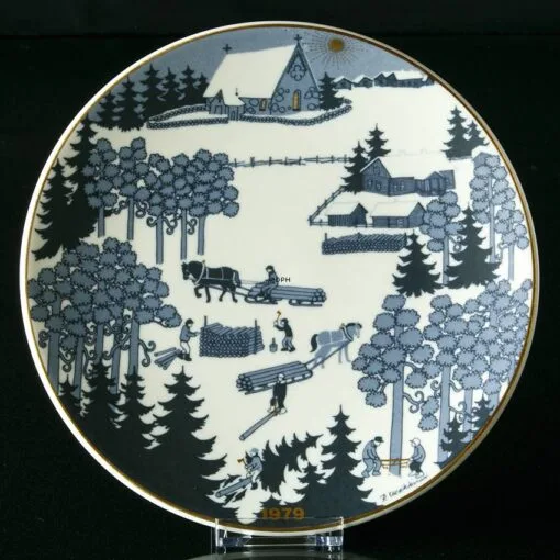 1979 Christmas Plate Arabia, Designed By Raija Uosikkinon -Fiesta Shop XAX1979